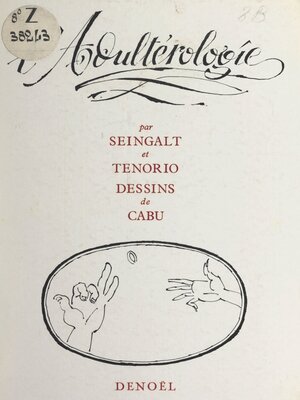 cover image of L'adultérologie